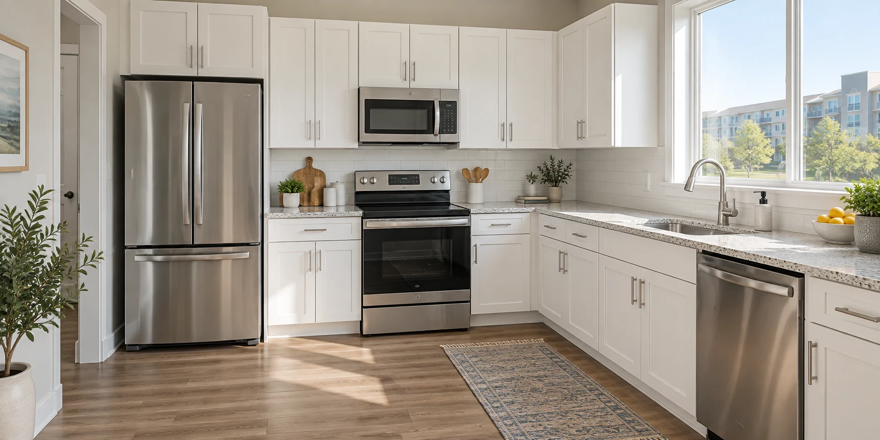 A clean, welcoming interior